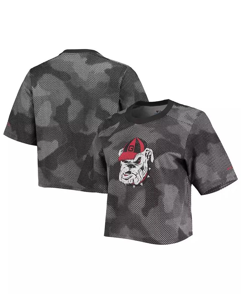 Columbia Women's Gray, Black Georgia Bulldogs Park Camo Boxy T-shirt 2