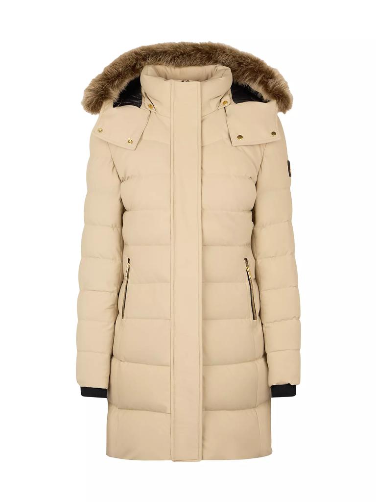 ダウンジャケット・コート Moose Knuckles Watershed 3 parka w/ gold details 80I-W2M003 Gold-detail down parka WATERSHED - Shop Online at BEIGE | BROWN