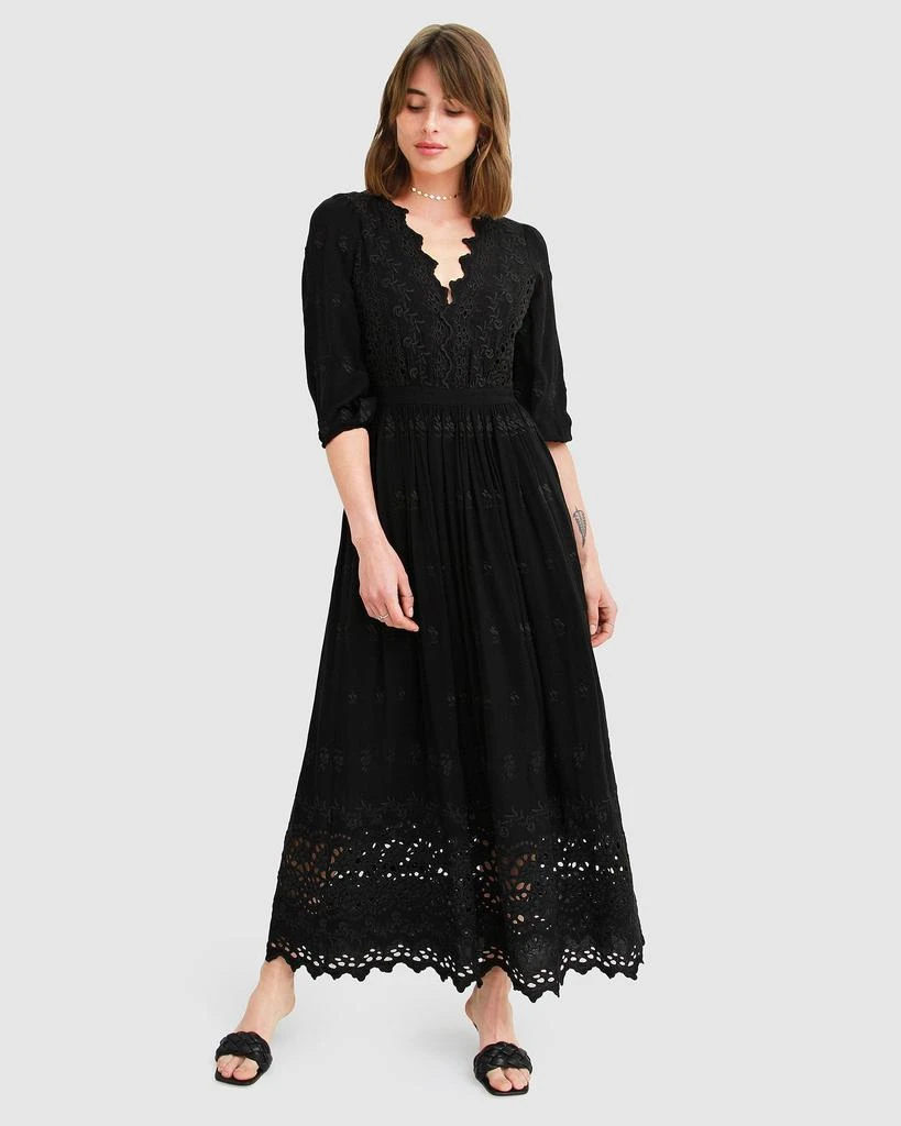 Belle & Bloom All Eyes On Me Midi Dress - Black 1