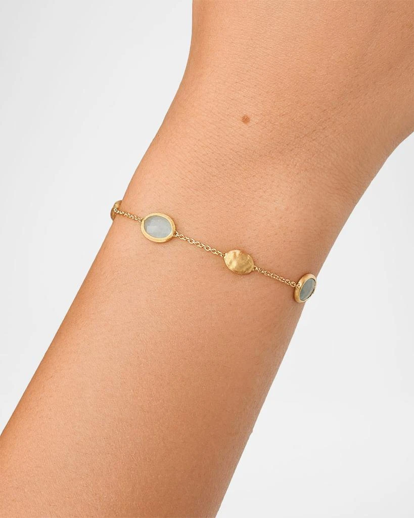 Marco Bicego Siviglia 18K Gold Aquamarine Station Bracelet 2