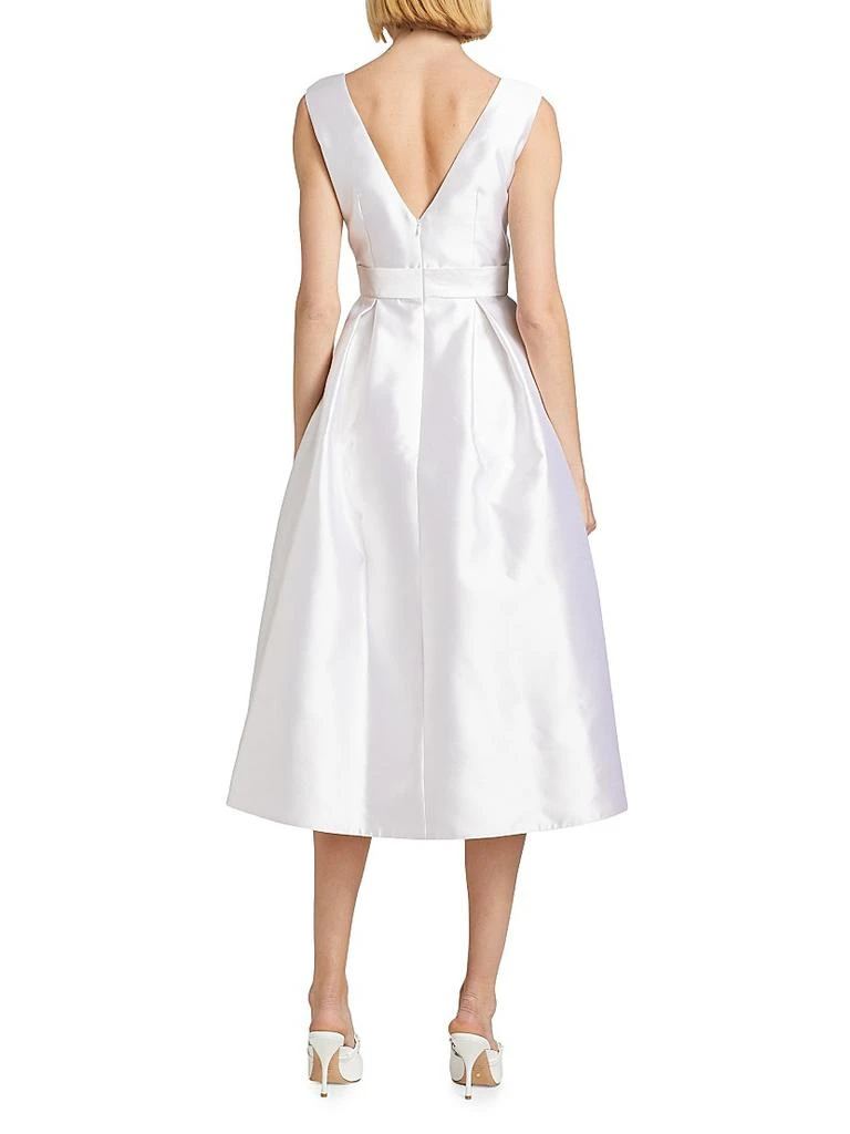 Alexia María Gracie Silk-Wool Midi-Dress 5