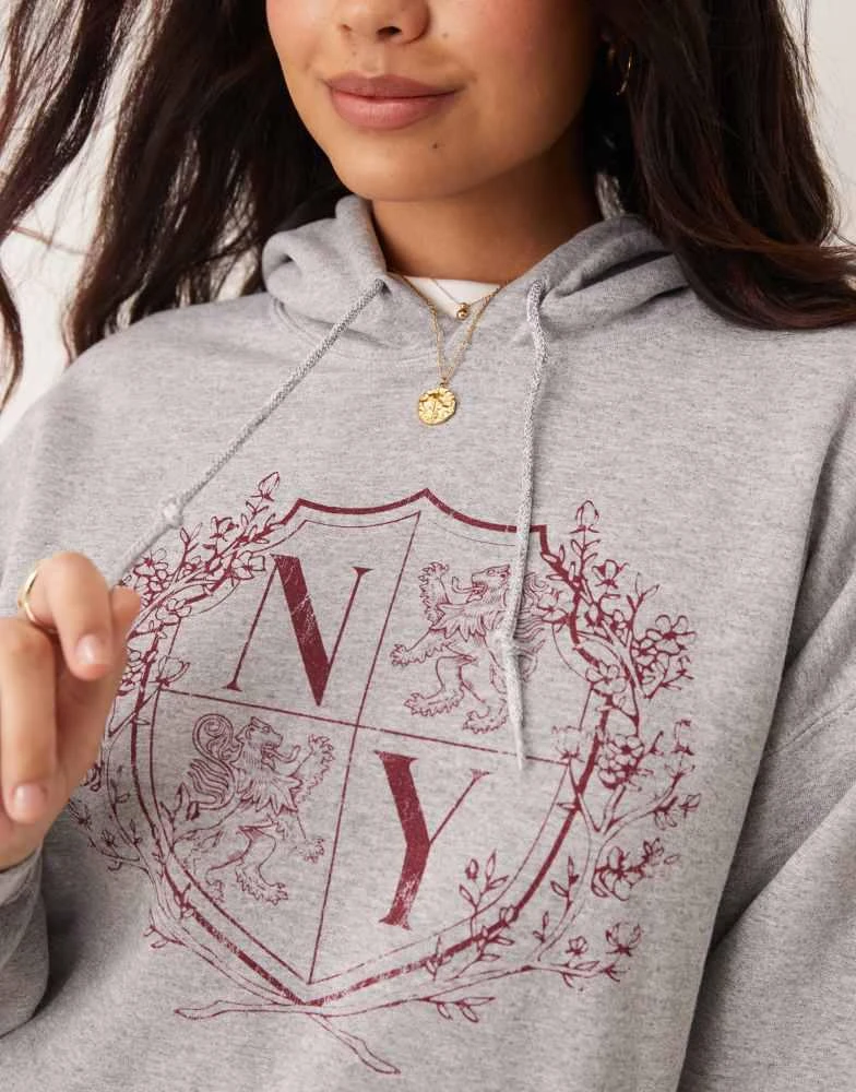 Miss Selfridge Miss Selfridge varsity oversized hoodie 2