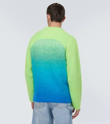 ERL Rainbow knitted mohair-blend sweater 4
