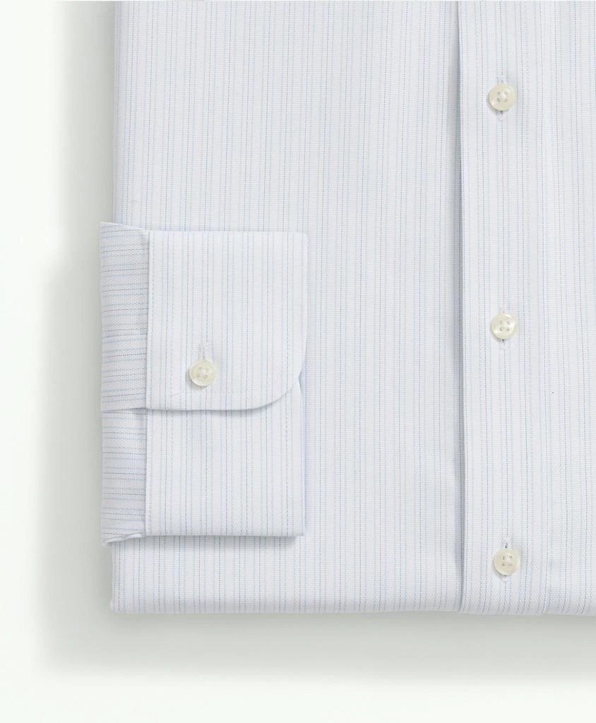 Brooks Brothers Stretch Supima® Cotton Non-Iron Royal Oxford Ainsley Collar, Outline Stripe Dress Shirt 4