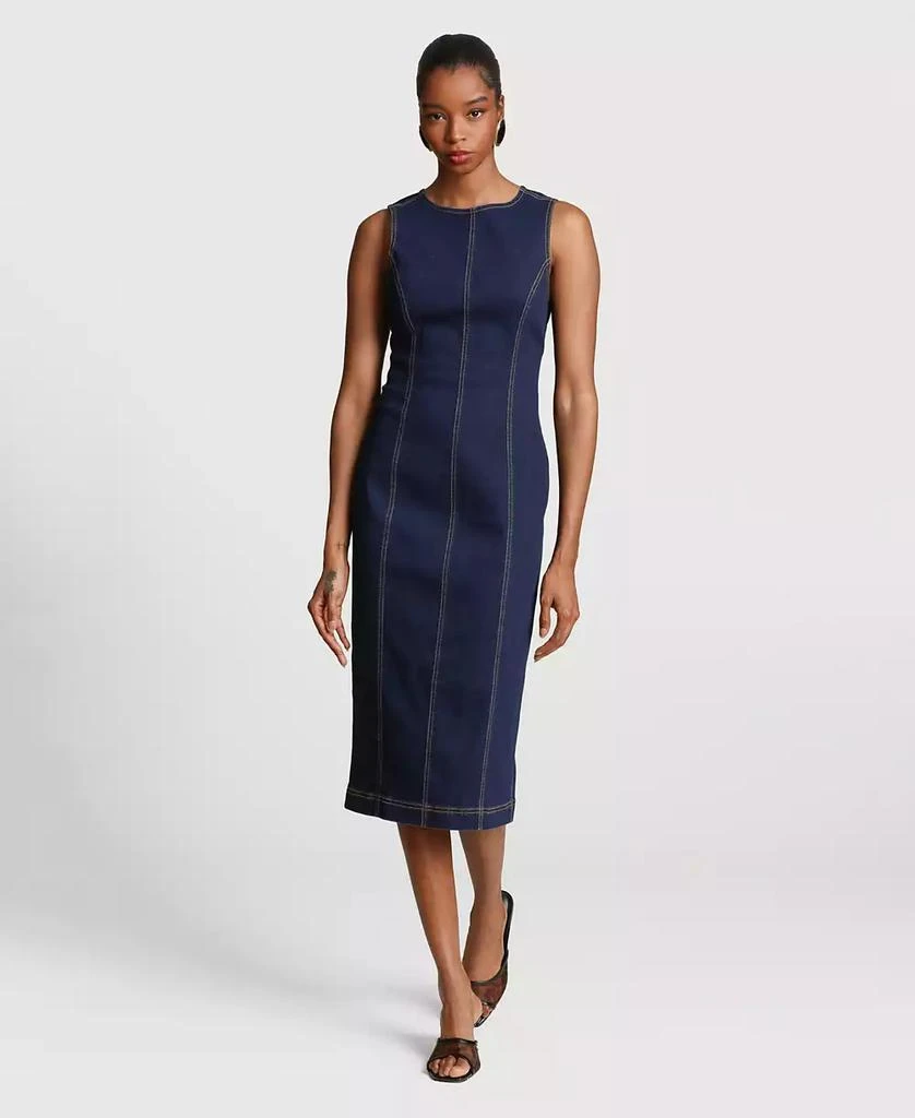 avec les filles dress Shirred Jersey Maxi Dress