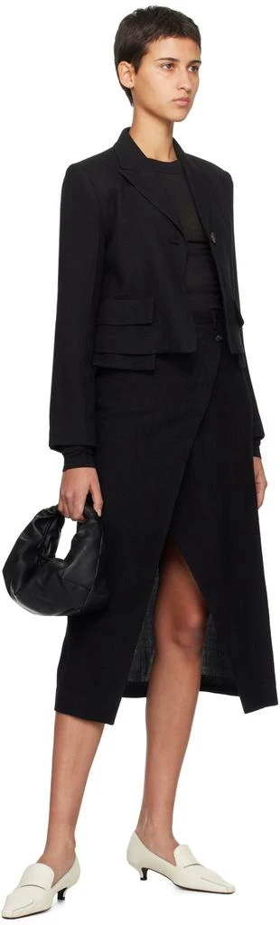 Youth Black Cropped Blazer 4