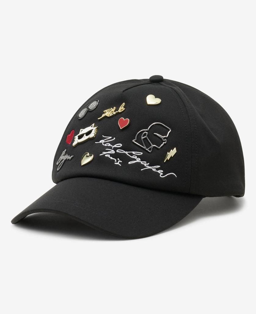 Karl Lagerfeld Paris CATE PINS BASEBALL CAP