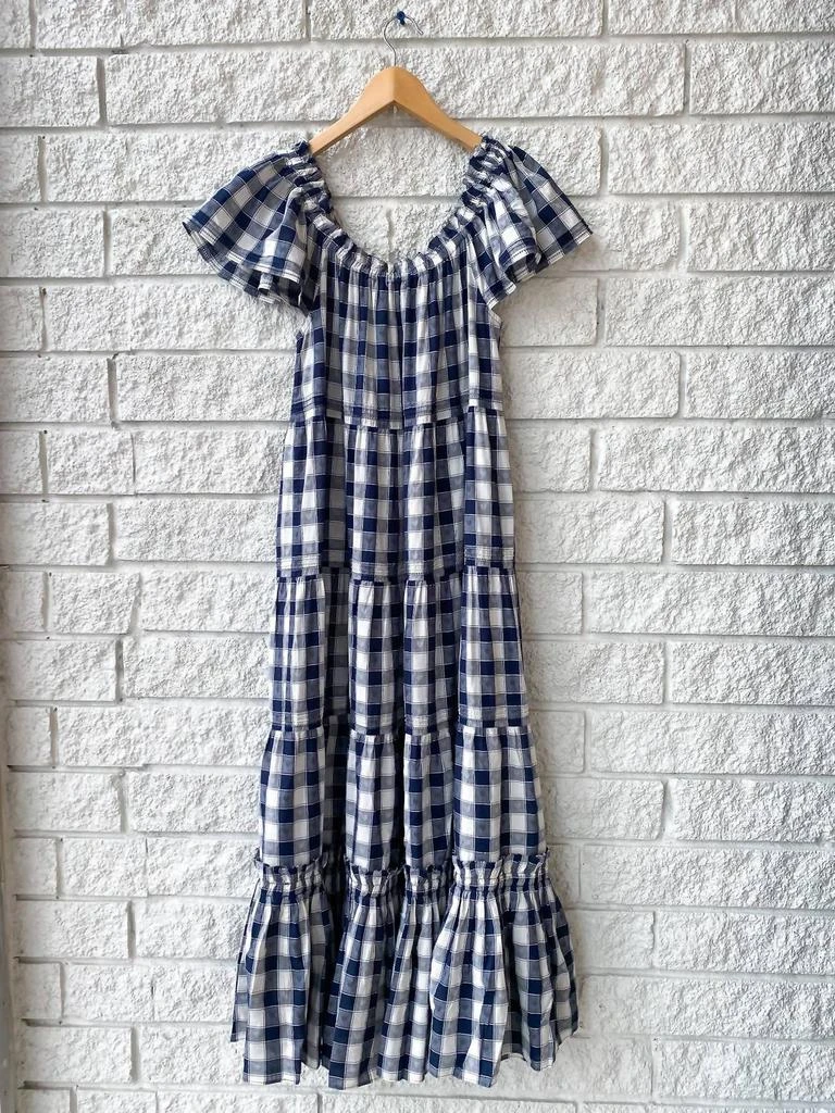 The Great The Nightingale Dress In Navy Heart Check 3