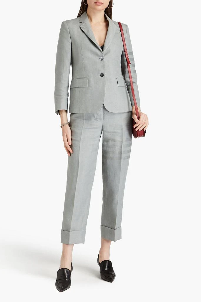 THOM BROWNE Striped linen-canvas blazer 2