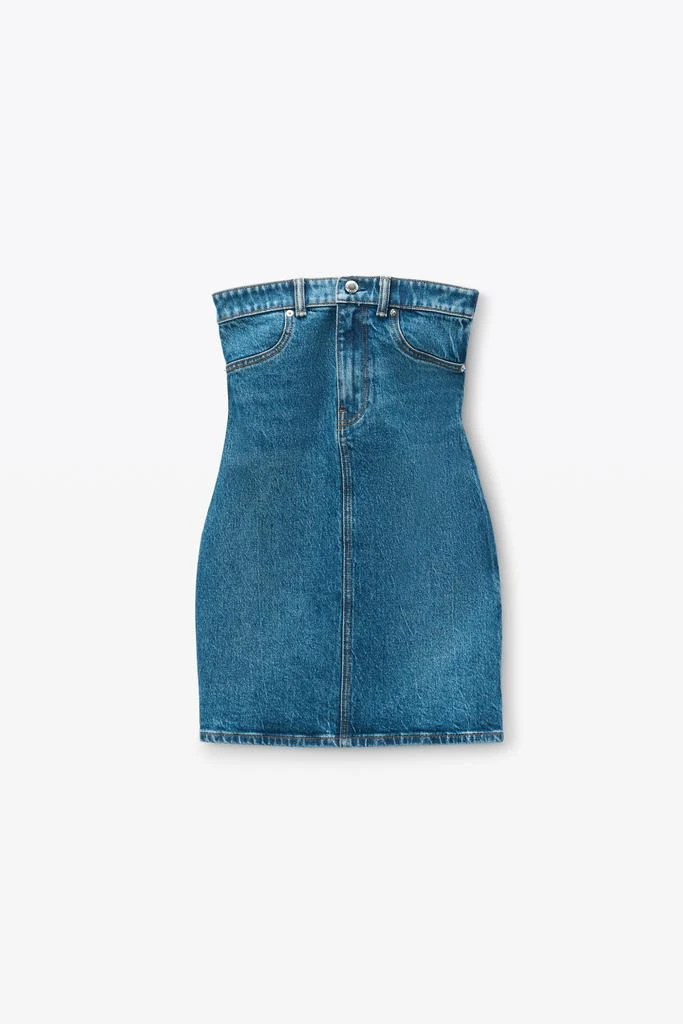 Alexander Wang Tube Dress in Comfort Stretch Denim 2