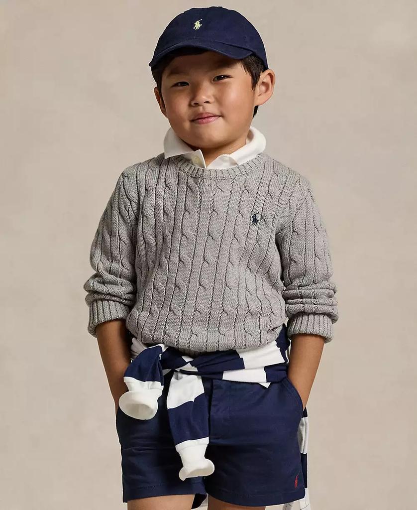 Ralph Lauren Toddler and Little Boys Cable-Knit Cotton Sweater