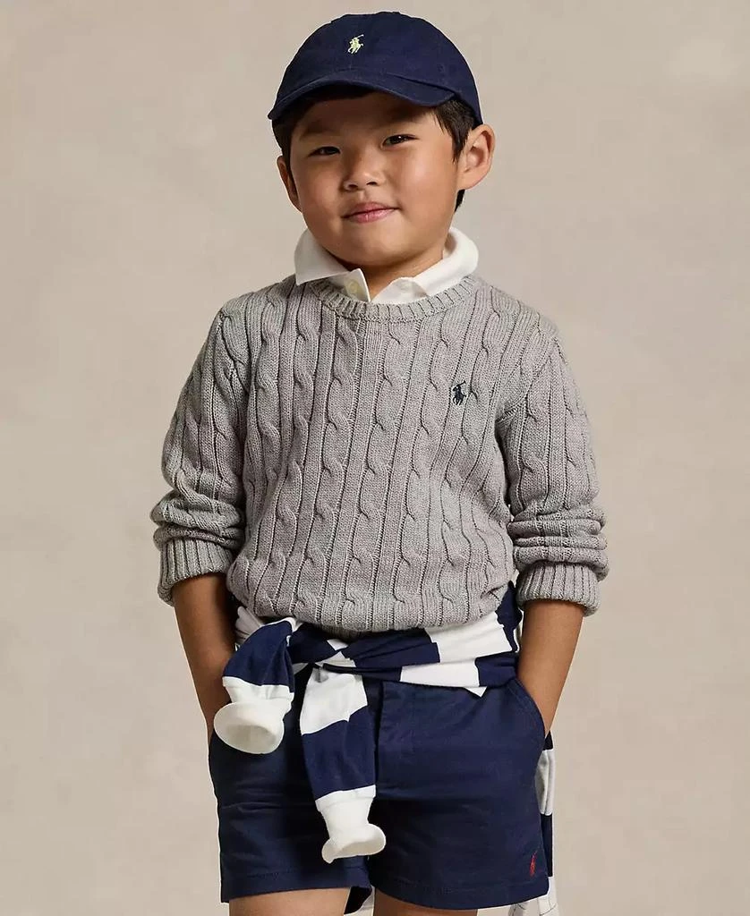 Ralph Lauren Toddler and Little Boys Cable-Knit Cotton Sweater 1