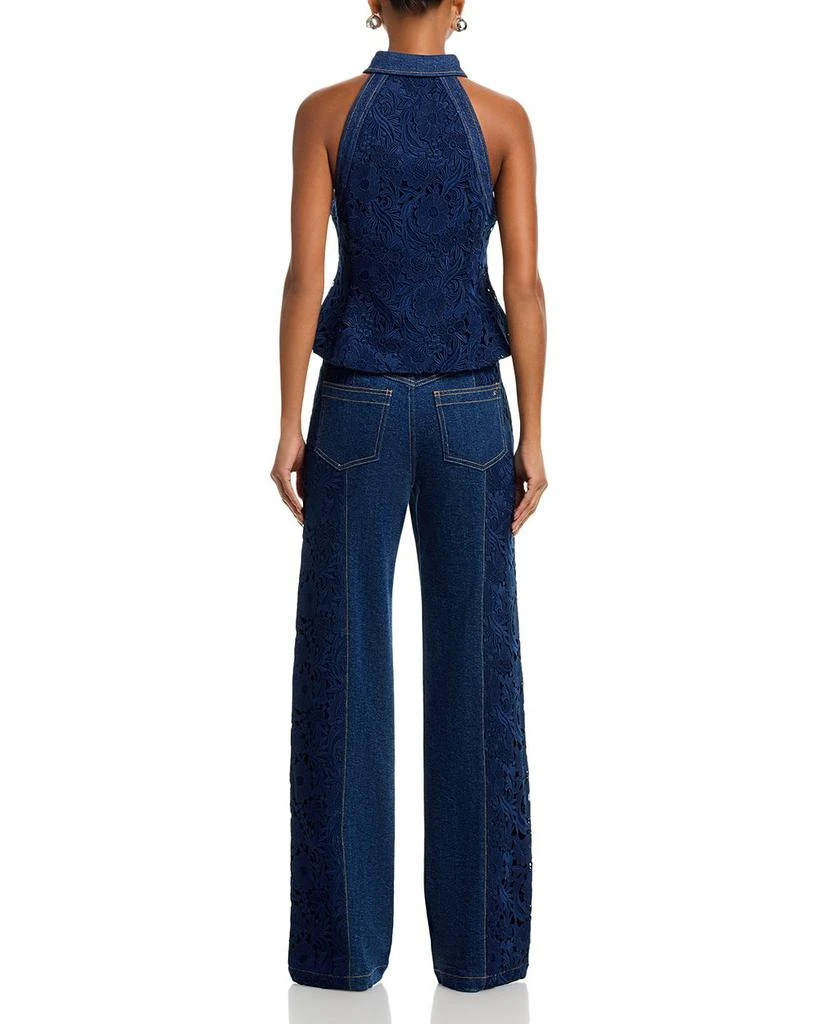 Cinq à Sept Lace Combo Francine Jeans in Navy/Ocean 6