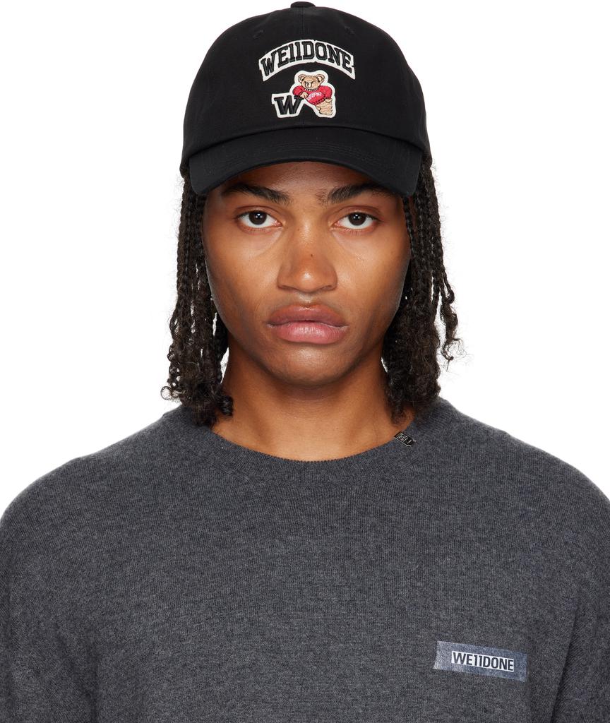We11done Black Varsity Logo Cap