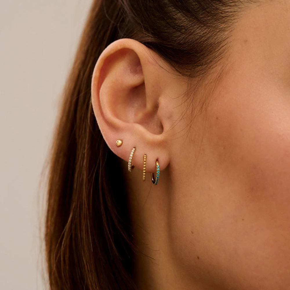 Orelia London Beaded Clicker Hoop 8mm 5