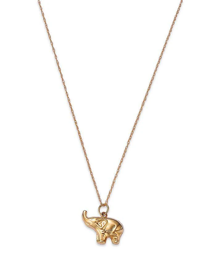 Bloomingdale
s Baby Elephant Pendant Necklace in 14K Yellow Gold, 18"