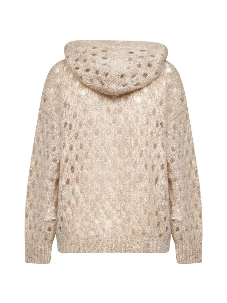 Brunello Cucinelli Brunello Cucinelli Zip-Up Hooded Cardigan 2