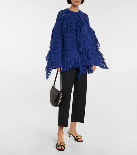 Stella McCartney Fringed alpaca wool-blend sweater 2