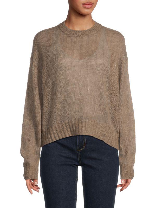 Brunello Cucinelli Semi-Sheer Mohair-Blend Sweater