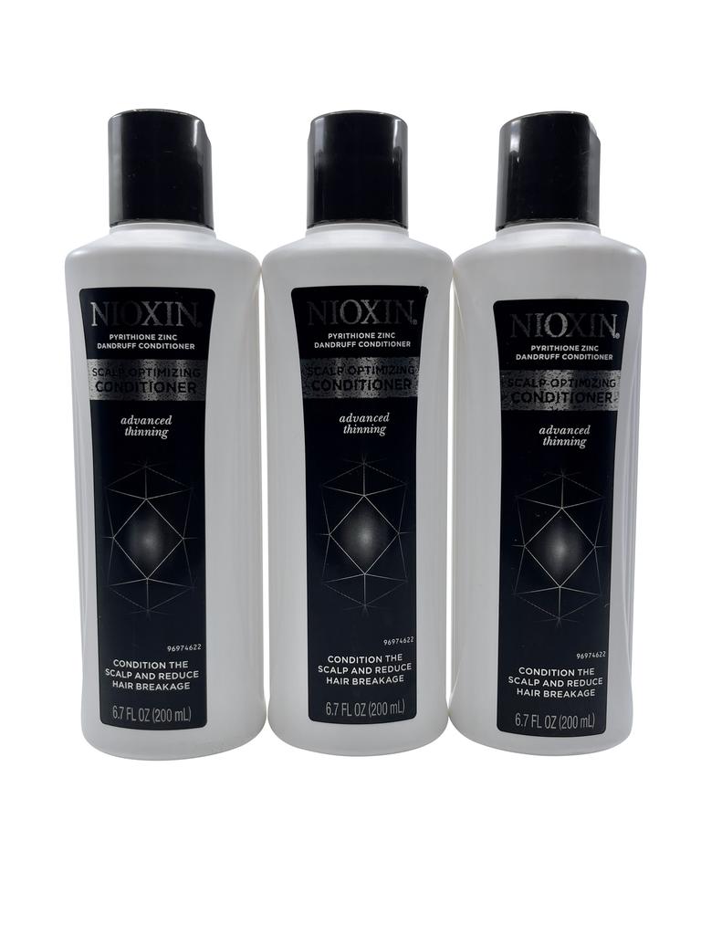 NIOXIN Advanced Pyrithione Zinc Dandruff Conditioner Thinning Hair 6.7 OZ 3 pack
