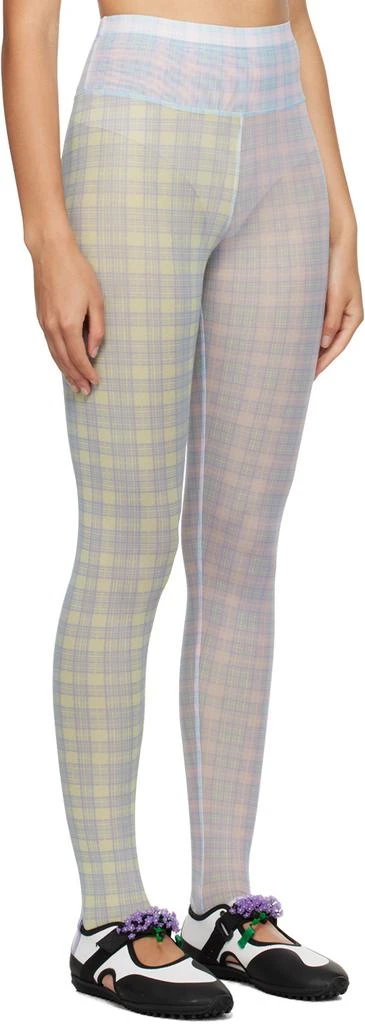 CHOPOVA LOWENA Multicolor Plaid Leggings 2