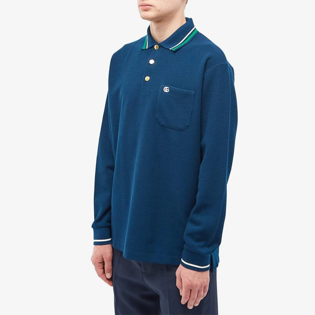 Gucci Gucci Long Sleeve Logo Polo 2
