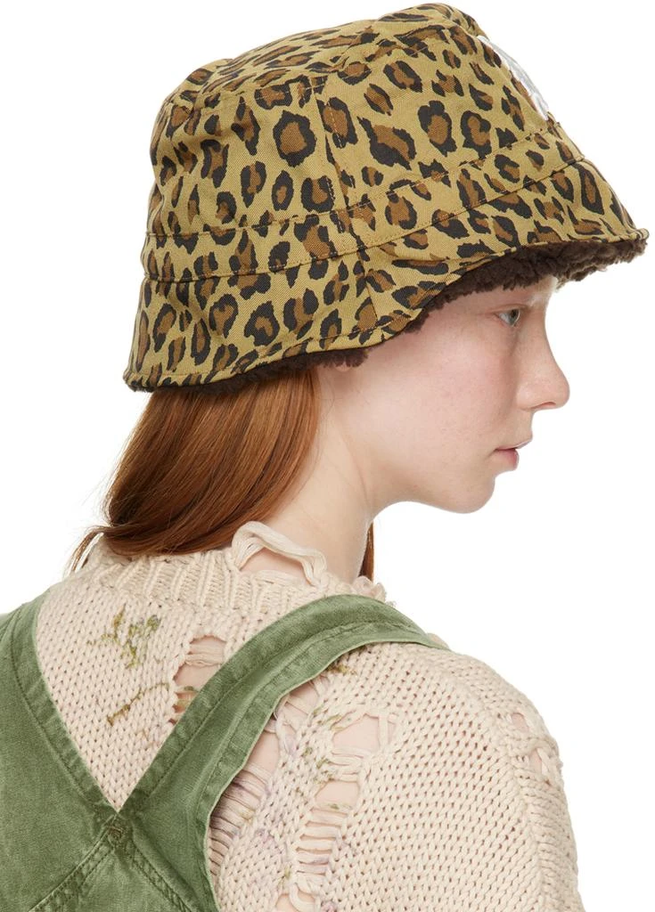 R13 Khaki Leopard Bucket Hat 3