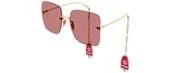 Gucci Square-Frame Metal Sunglasses 7