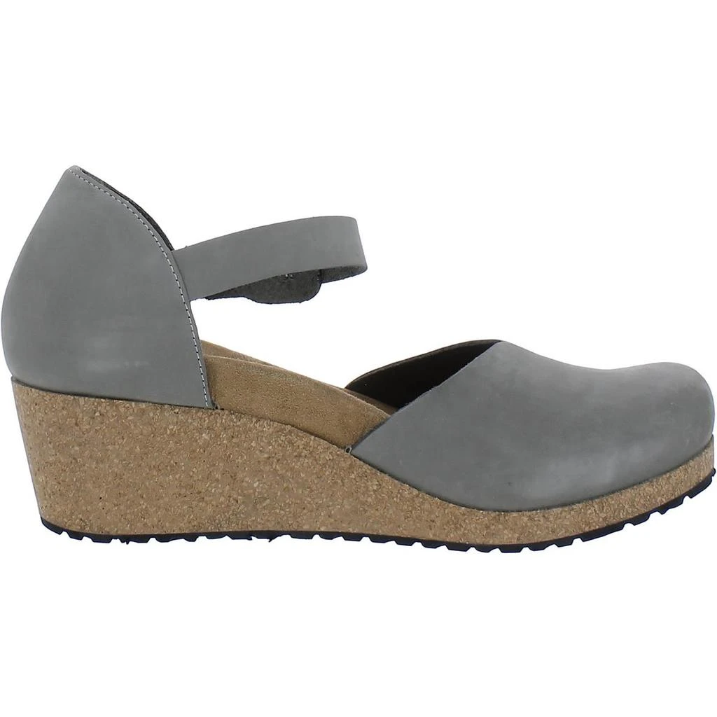Papillio by Birkenstock Mary Ring-Buckle Womens Nubuck Ankle Strap Wedge Heels 2