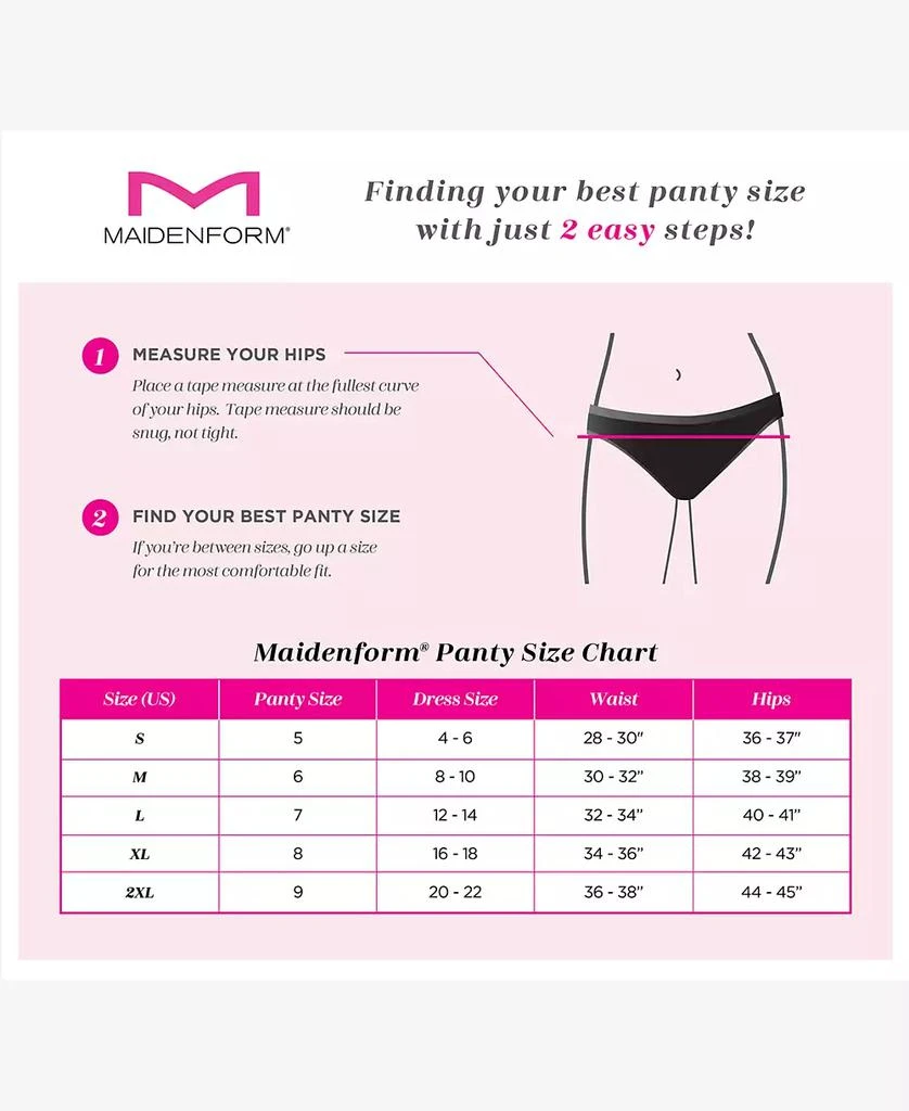 Maidenform Lace Trim Microfiber Boyshort Underwear 40760 2