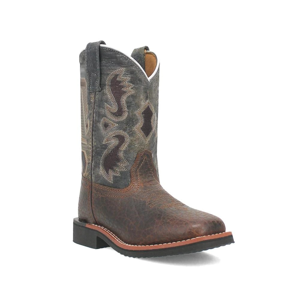 Dan Post Boots Creek Embroidered Square Toe Cowboy Boots (Little Kid-Big Kid) 2