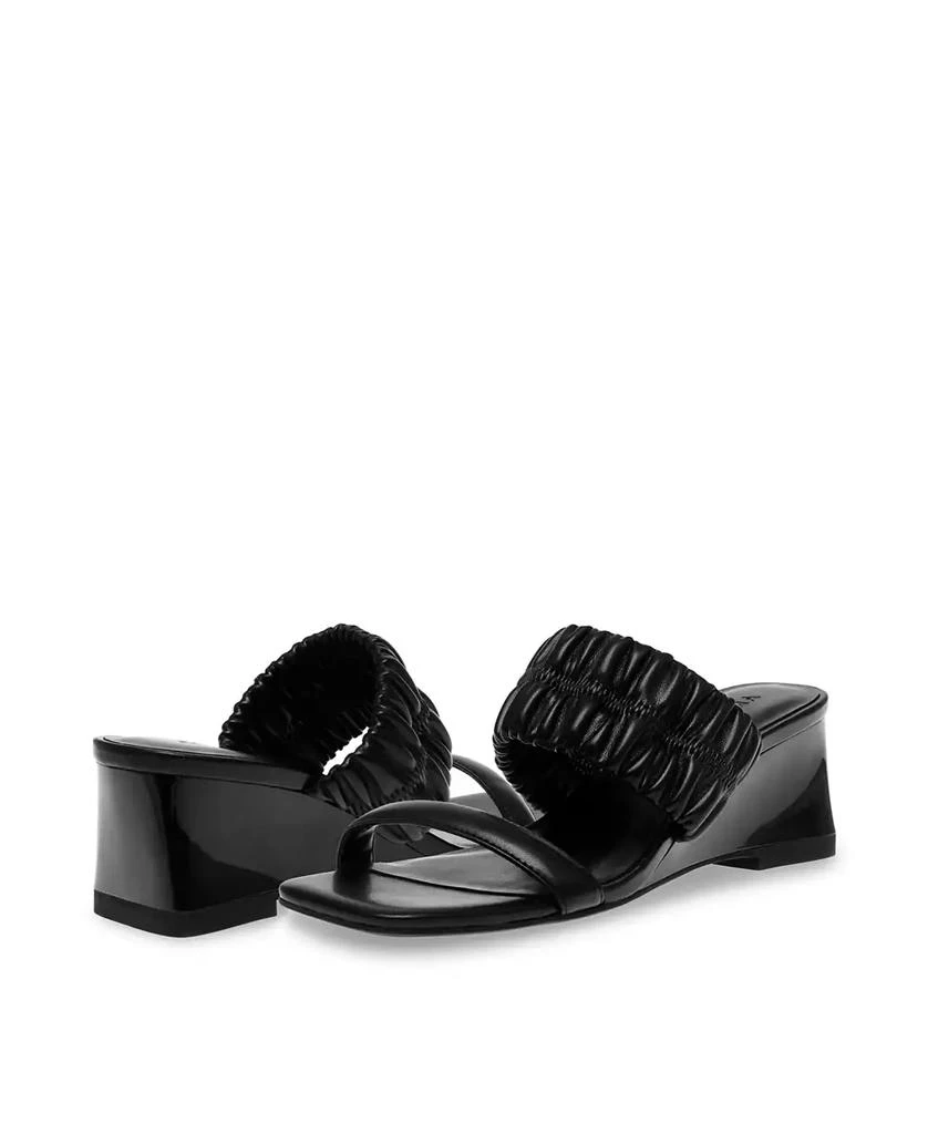 Anne Klein Women's Galle Square Toe Wedge Sandals 15