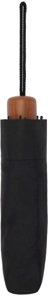 Paul Smith Black Telescopic Signature Stripe Trim Umbrella 1