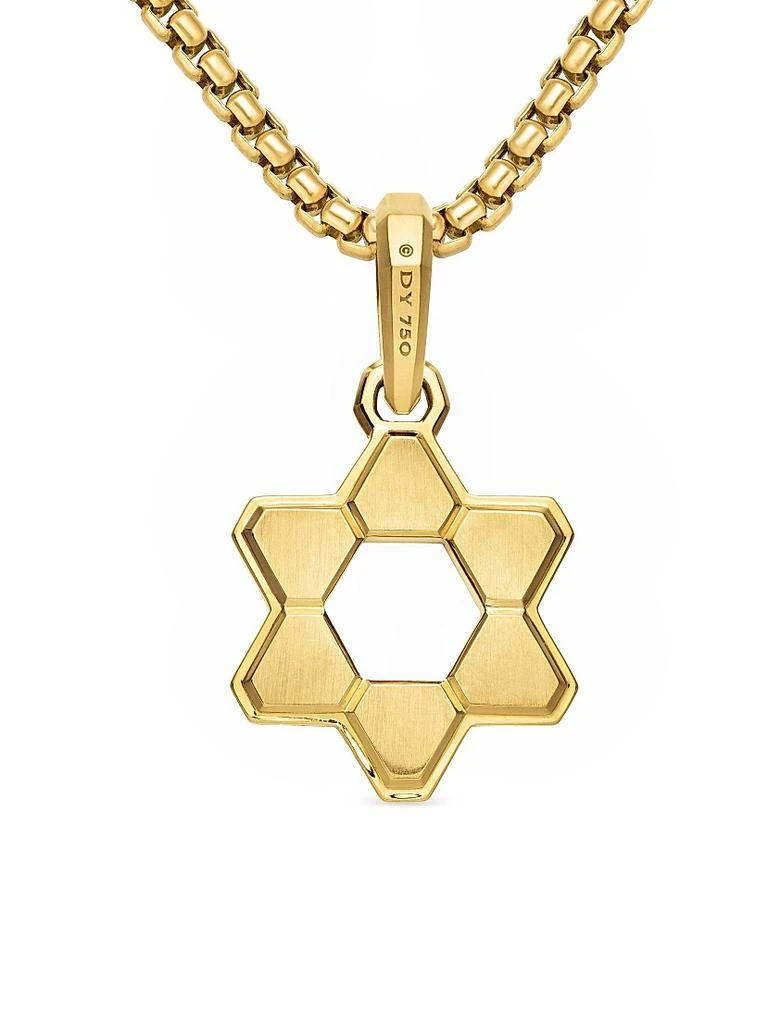 David Yurman Deco Star of David Pendant in 18K Yellow Gold, 24MM 4
