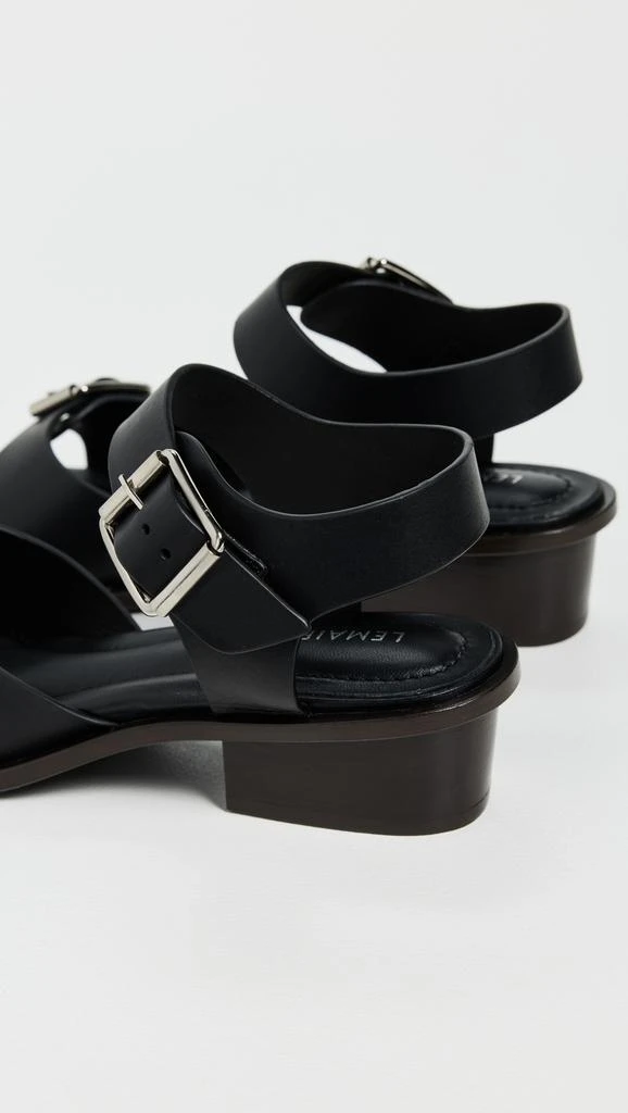 Lemaire Square Heeled Sandals With Straps 3