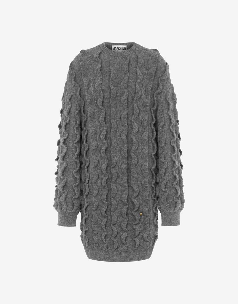 Moschino Dress In Stretch Mohair Golden M