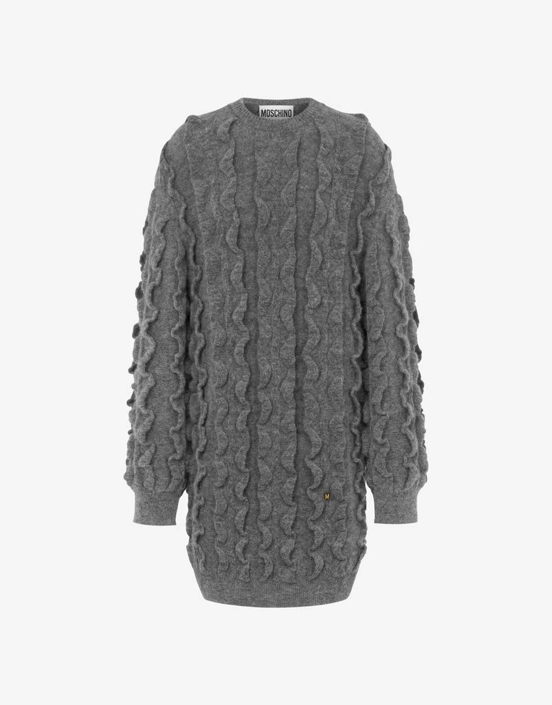 Moschino Dress In Stretch Mohair Golden M 1