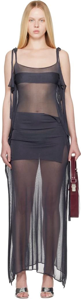 Paloma Wool Gray Zanic Maxi Dress 1