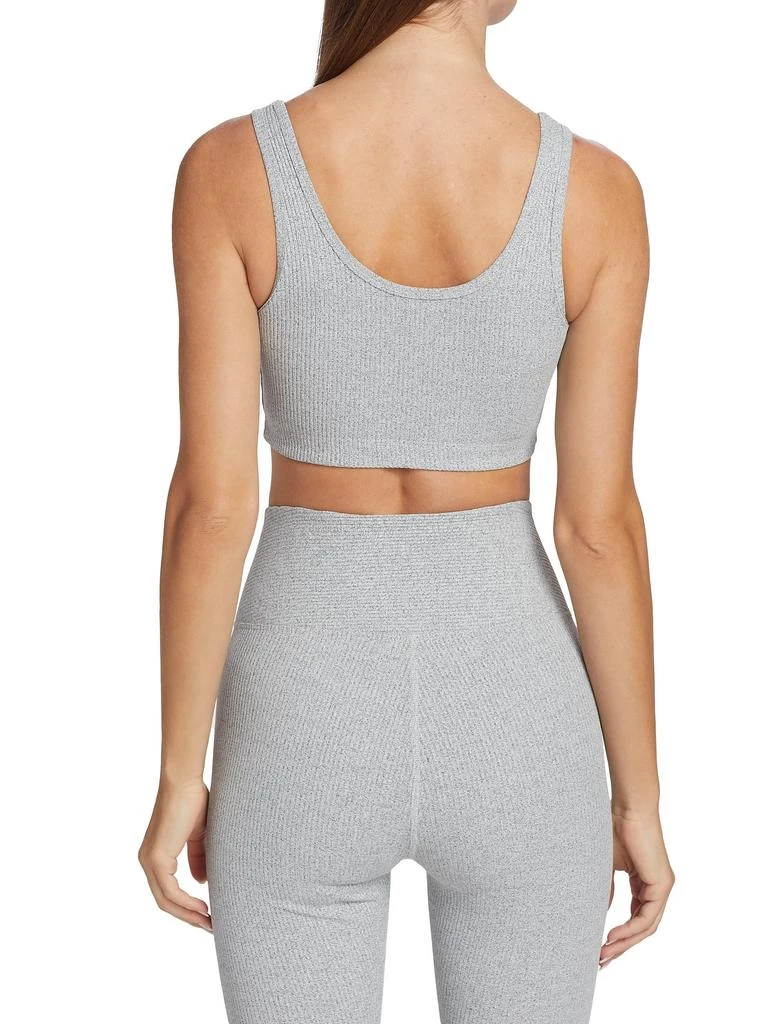 Year Of Ours Football Lace-Up Rib-Knit Bralette 2