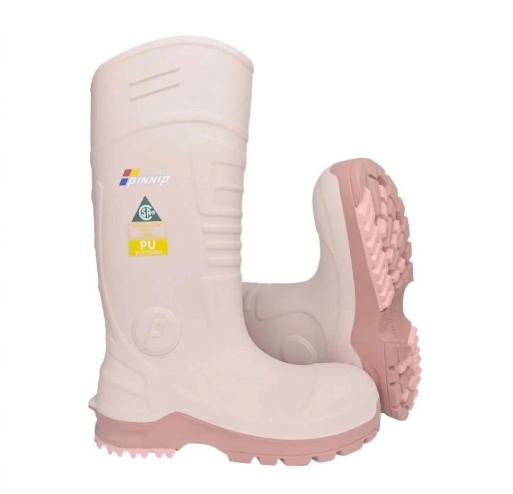 Pinnip Pinnip - Women
s Csa Approved Waterproof Pu Steel Toe Rubber Safety Boots