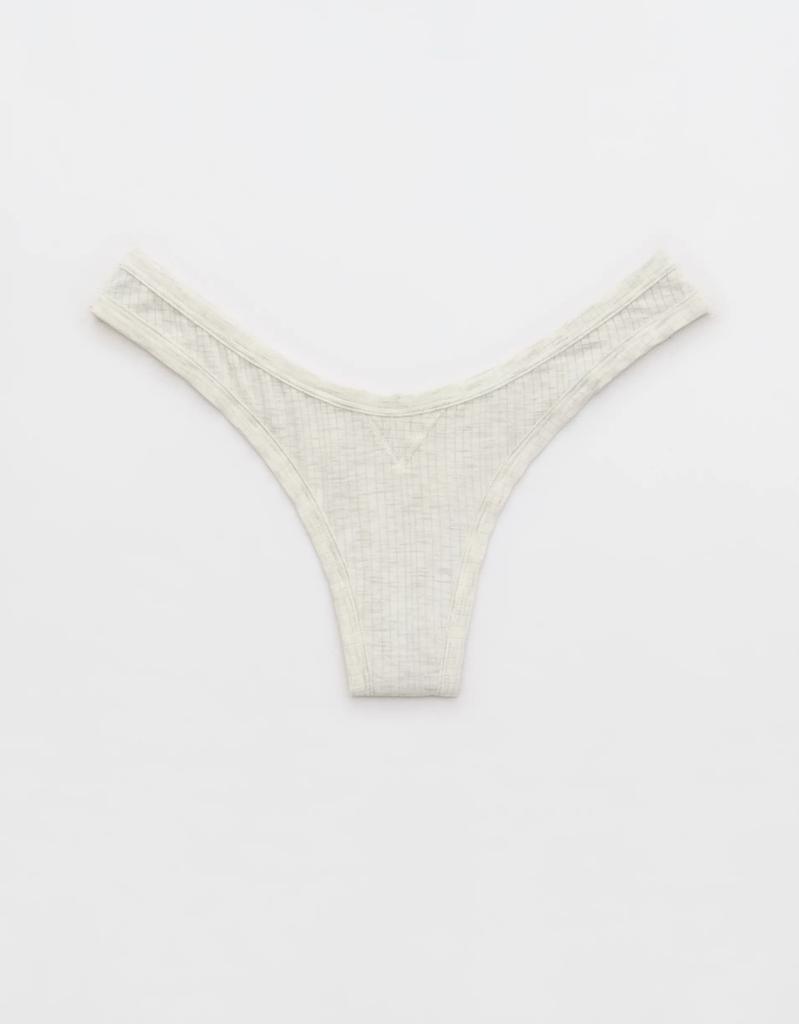 Aerie Superchill Modal Rib Thong Underwear