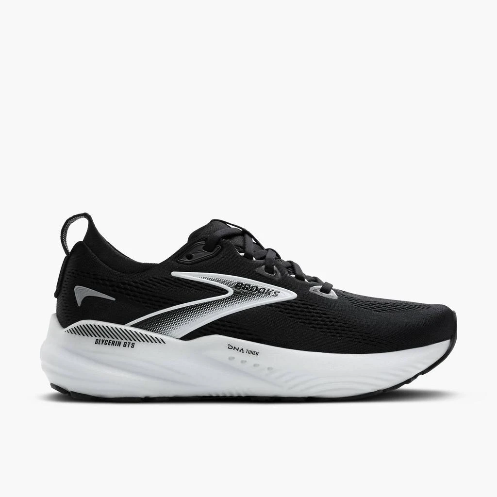 Brooks Women
s Glycerin Gts 22 Shoes In Black/grey/white 2