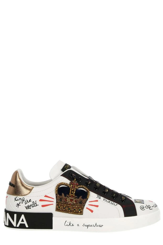 Dolce 
Gabbana Portofino Printed Sneakers