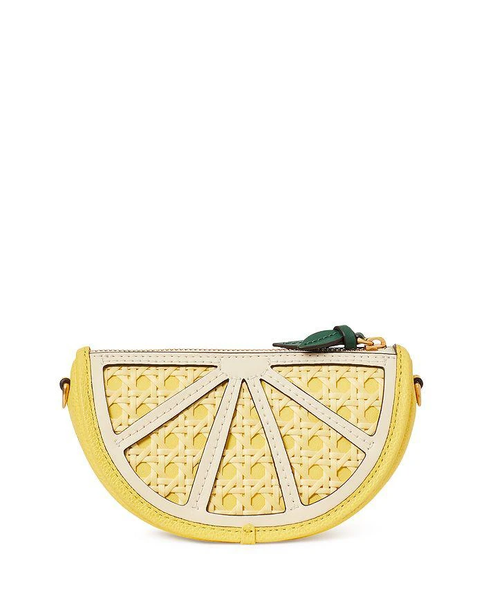 Kate Spade Lemon Drop Embellished Leather Mini Purse with Chain 4