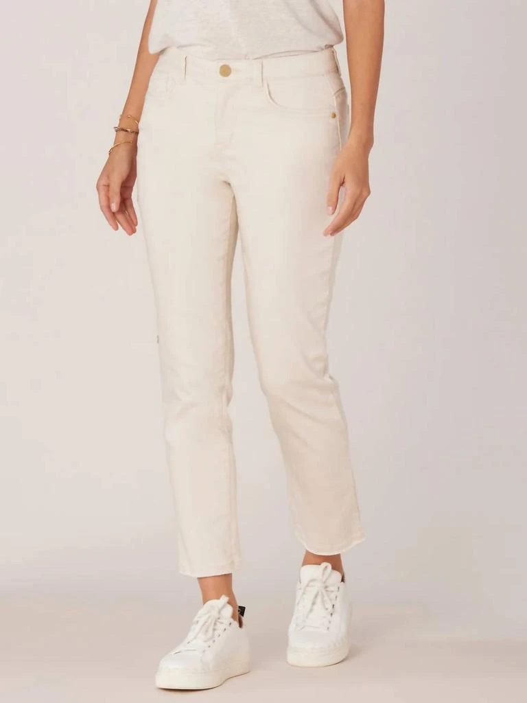 Democracy Women's "ab"solution Slim Straight Jeans In Beige 2