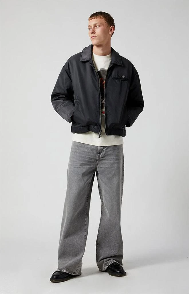 PacSun Gray Extreme Baggy Jeans 2