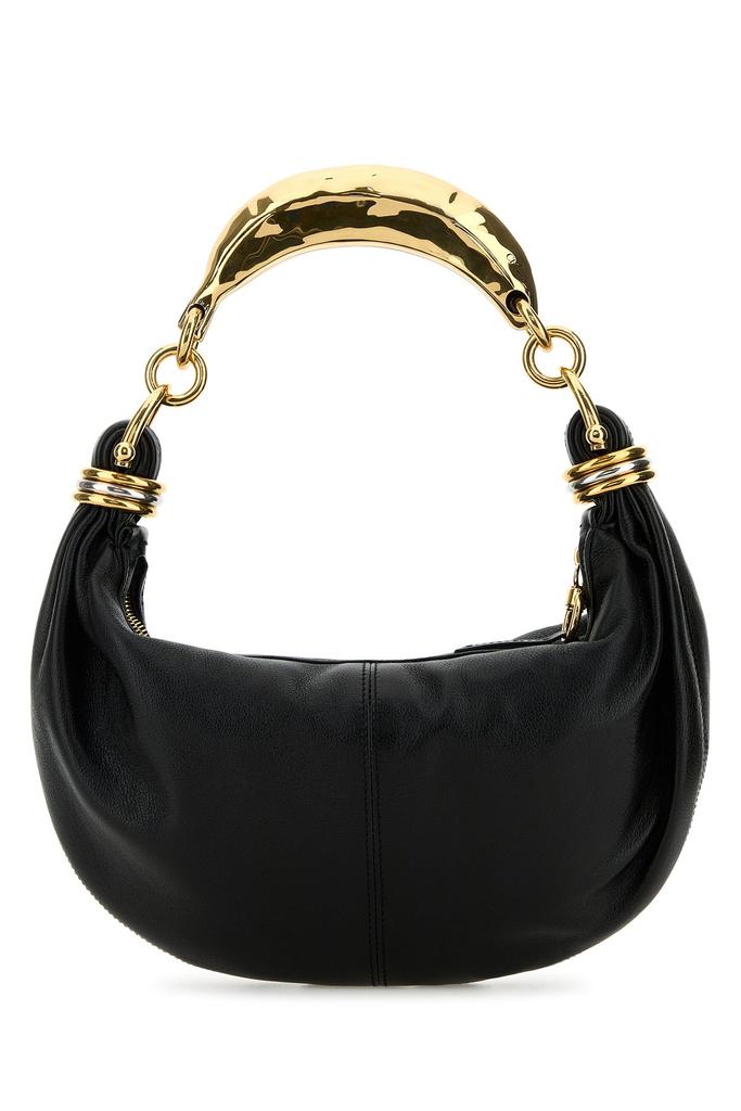 Chloé Black leather small Bracelet Hobo shoulder bag