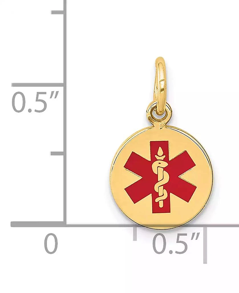 Macy
s Medical Info Disc Charm Pendant in 14k Gold 2