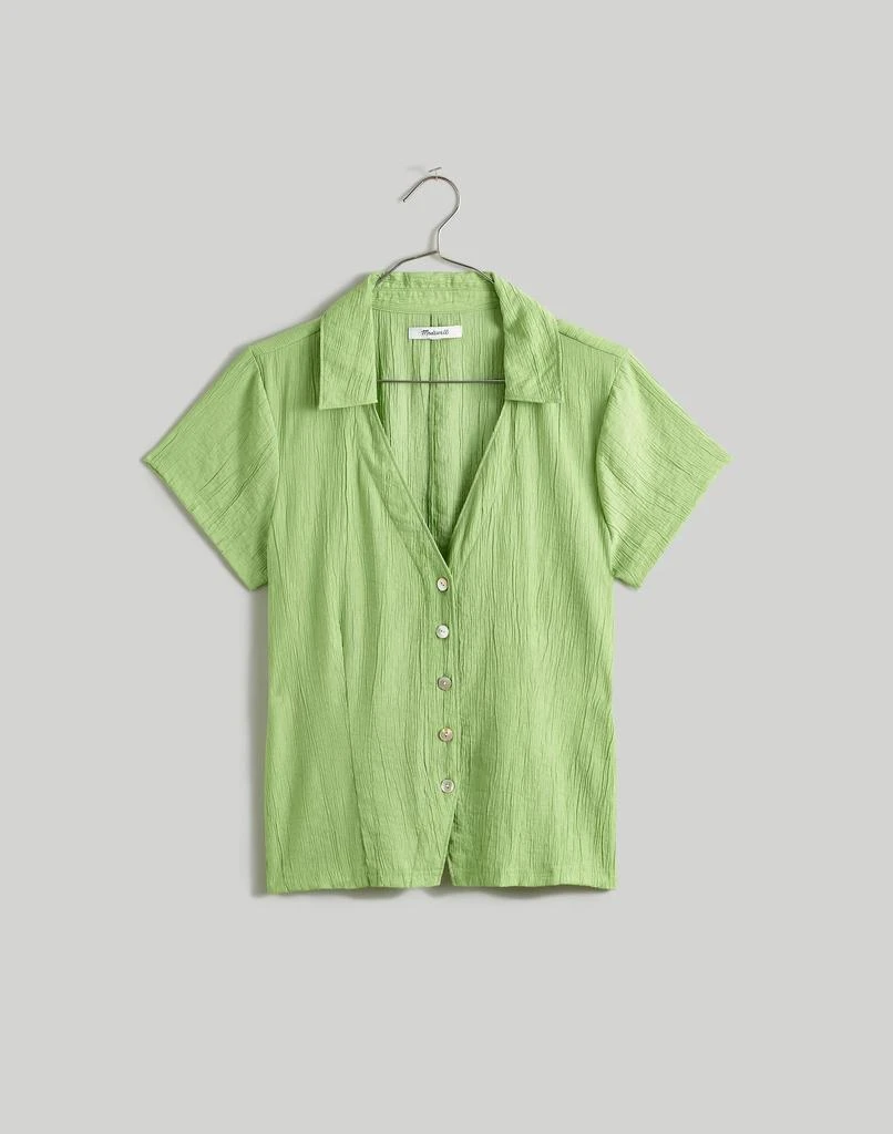 Madewell Notched V-Neck Button-Up Top 5