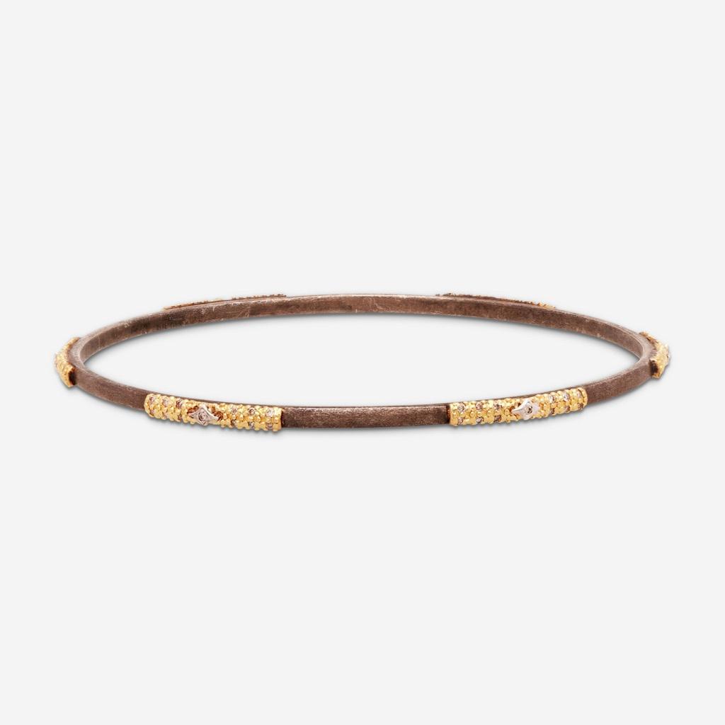 Armenta Armenta Old World 18K Gold & Grey Sterling Silver Bracelet 16383